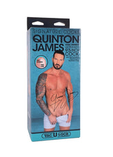 Signature Cocks Quinton James 9.5 Inch Dual Density Ultraskyn Cock with Removable Vac-U-Lock Suction Cup Dongs Celebrity