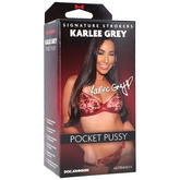 Signature Strokers Karlee Grey Ultraskyn Pocket Pussy Handheld Stroker Strokers - Celebrity