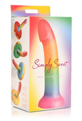 Simply Sweet 6.5 Inch Phallic Rainbow Dildo Dongs Realistic