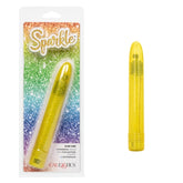 Sparkle Slim Vibe Yellow Slim Waterproof Massager with 3 Vibration Speeds and Glitter Finish BULLETS