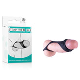 Strap The Balls Cock Strap With Ball Stretcher Black COCK RINGS