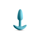 Techno Trance Blue 10.9 cm Butt Plug App Control Butt Plugs - Vibrating