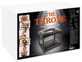 The Throne Kings and Queens Chair Multifunctional Sex Chair with Black Padded Cushions and Metal Frame, Includes 8-Piece Bondage Restraint Set, Size 48.5 cm x 38.5 cm x 30.5 cm Sex Furniture