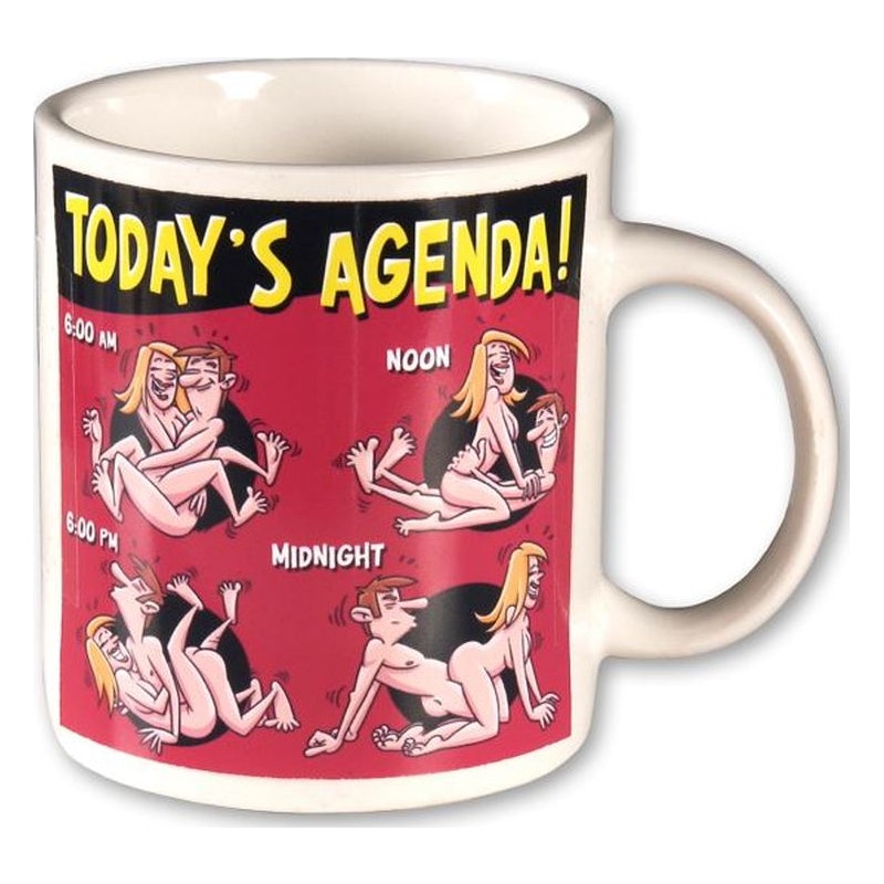 Todays Agenda - Novelty Coffee Mug 11oz Fun Cup Default Title Gag Gifts & Novelties Todays Agenda - Novelty Coffee Mug 11oz Fun Cup Default Title Gag Gifts & Novelties