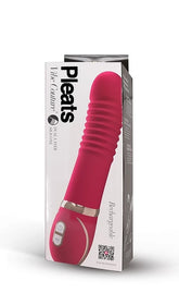 Vibe Couture Pleats Pink Vibrator Finger Stimulator
