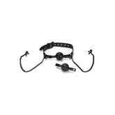 Whip Smart Diamond Ball Gag with Nipple Clips in Black > Bondage Gear > Gags and Bits