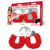 WhipSmart Classic Furry Cuffs – Luxurious Faux Fur Comfort Red > Bondage Gear > Restraints