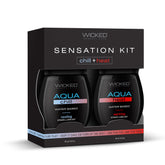 Wicked Sensation Kit 2 Pack 120 ml Warming & Cooling Lubricants Water Based Lube
