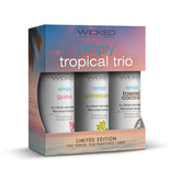 Wicked Simply Tropical Trio 3 x 30 ml Flavoured Water Based Lubricants Flavoured Lube