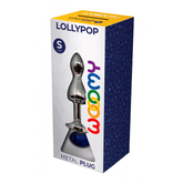 Wooomy Lollypop Double Ball Metal Plug Blue Size S Butt Plugs