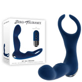 Zero Tolerance By All Means 13.4 Centimeter Prostate Massager With Cock Ring Blue Prostate Tools