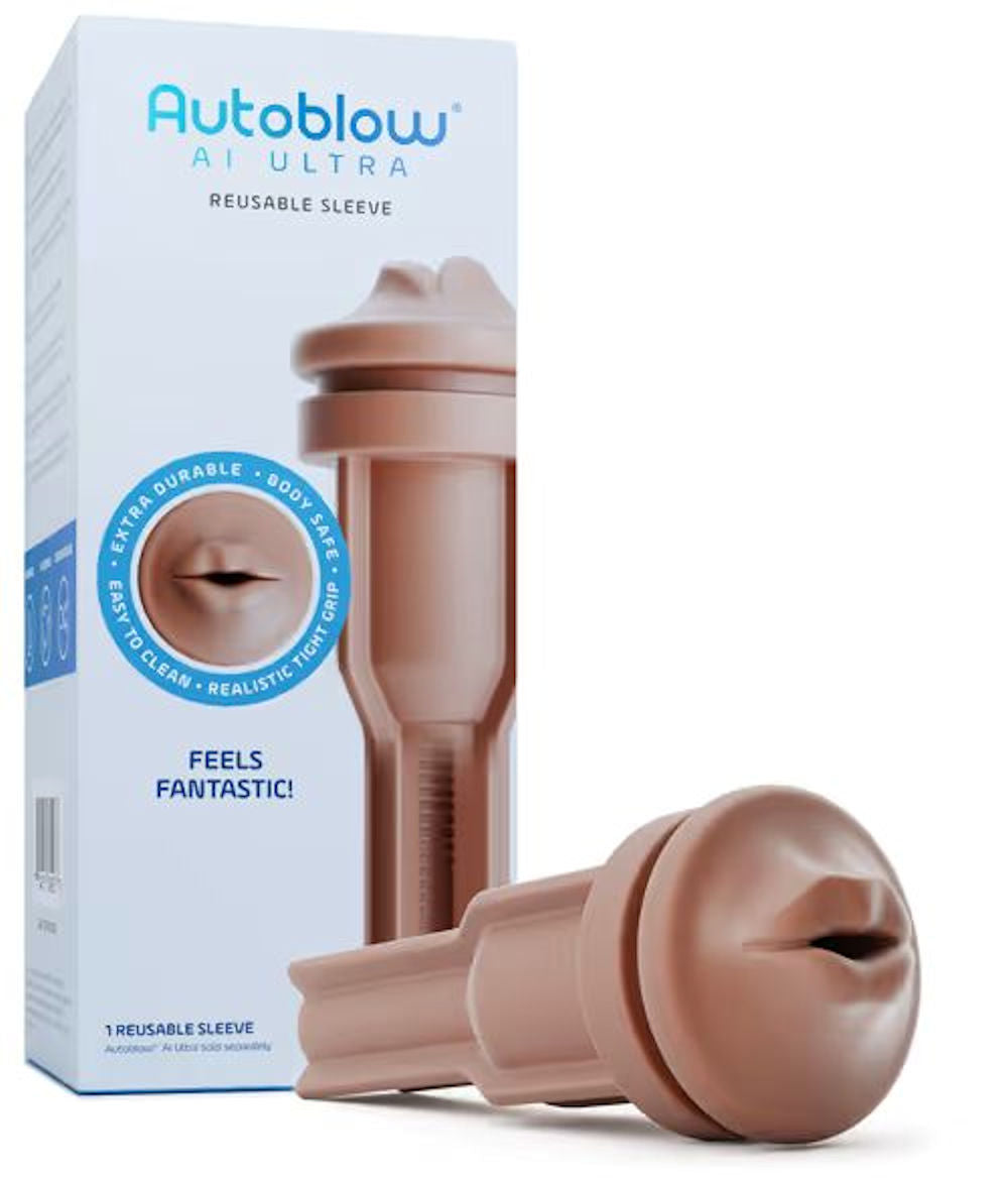 Autoblow AI Ultra (Brown) – Mouth Sleeve Default Title Strokers - Premium Autoblow AI Ultra (Brown) – Mouth Sleeve Default Title Strokers - Premium