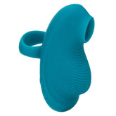 Envy™ Handheld Suction Massager in Teal Blue with 3 Suction Speeds and 7 Vibration Functions, Silicone Full Body Massager Finger Stimulator