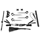 Lux Fetish Master-Slave Domination Chain-Me-Up 6PC Black Bedspreaders Set > Bondage Gear > Bondage Kits