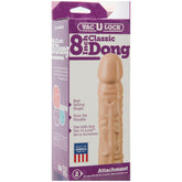 VacuLock Classic 8 Inch Dong Attachment For Strap On Beige Flesh Pink > Realistic Dildos and Vibes > Realistic Dildos