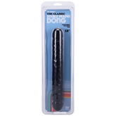 Jr Veined Double Header (Black) – 12 Inch Flexible Dong Black Black > Dildos > Double Dildos