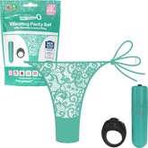 Vibrating Panty Set W/ Remote Ring 4t High Pitch Treble (Kiwi)