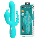 Pretty Love Cammy 4-in-1 – Multi-Function Rabbit Vibrator with Anal Stimulator Seafoam > Vibrators > Ladies > Rabbit Multi