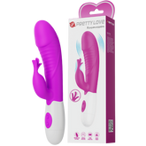 Rasmussen Dual Stimulator – G-Spot and Clitoral Vibrator with 30 Frequencies Pink > Vibrators > Ladies > Rabbit