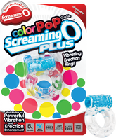 Screaming O Colour Pop Quickie Plus – Vibrating Erection Ring Blue > Cock Ring > Vibrating