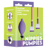 Nippies Pumpies – Silicone Nipple Sucker with 51.6cm Hose Pump Purple > Sex Toys > Nipple Suckers