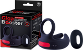 Dual Motor Cock Ring with Scrotal Stimulator – Rechargeable Splashproof Silicone Toy Black > Cock Ring > Vibrating