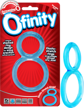 Ofinity Double Erection Ring Blue > Cock Ring > Single