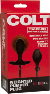 Colt Weighted Pumper Plug – Inflatable Anal Plug for Men Black Black > Anal Range > Tunnel and Stretchers