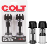 Colt Nipple Pro-Suckers (Black) – Adjustable Suction Nipple Clamps Black > Sex Toys > Nipple Suckers