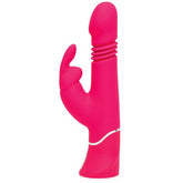 Happy Rabbit Thrusting Realistic Rabbit Vibrator Pink Soft Silicone 9 Vibration Modes 3 Thrusting Speeds Waterproof Default Title VIBRATORS-RABBIT-MULTI