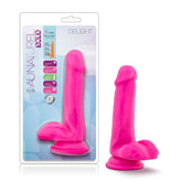 Au Naturel Bold Delight 6 Inch Dildo Pink Pink DONGS