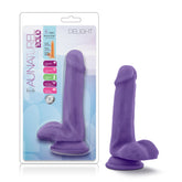 Au Naturel Bold Delight 6 Inch Dildo Purple Purple Dongs Realistic
