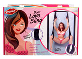 Compact Door Love Sling for Couples Adventure and Intimacy Black SWINGS