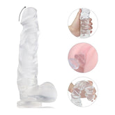 Kennard Dong w Balls Clear L 25cm Long with Suction Base DONGS