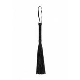 Ouch Luxury Diamond Whip for BDSM Impact Play 38.5 cm Faux Leather Black Whip Black Whips & Paddles