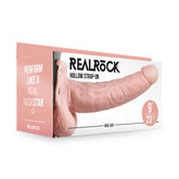 Realrock Hollow Strapon With Balls 23 Cm Flesh STRAP-ONS