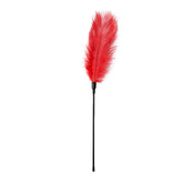 Red Feather Tickler for Sensual Teasing and Intimate Play Red Whips & Paddles
