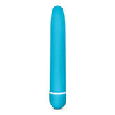 Rose Luxuriate Blue 7 Inch Vibrator with Satin Finish Blue Vibrators