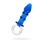 Sexus Glass Butt Plug Navy 16cm Premium Quality Adult Toy GLASS TOYS