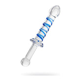 Sexus Glass Dildo Probe with Handle 23cm Dongs Neutral