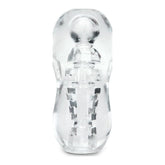 Zolo Gripz Spinner (Clear) – Squeezable Stroker > Sex Toys For Men > Masturbators > Manual