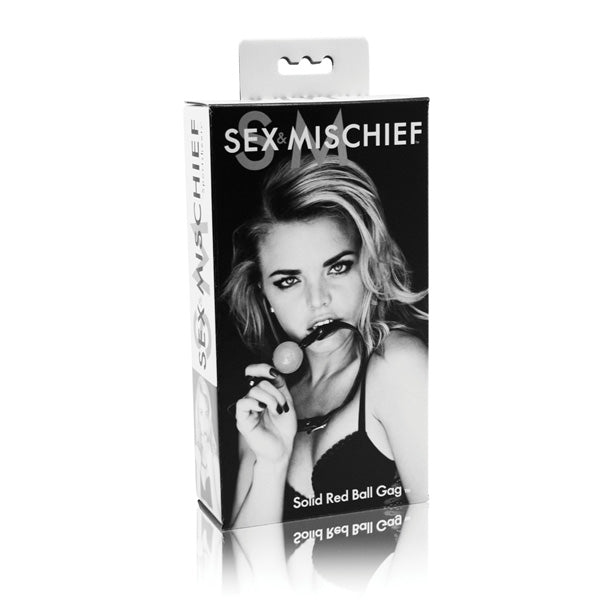 Sex and Mischief Solid Ball Gag – Soft Rubber 2-Inch Ball Gag Accessory > Bondage Gear > Gags and Bits