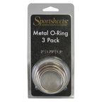 Sportsheets Seamless Metal O-Rings Set – Nickel-Free Metal 1.5 Inch, 1.75 Inch, 2 Inch Rings Accessory > Dildos > Strap On Harnesses