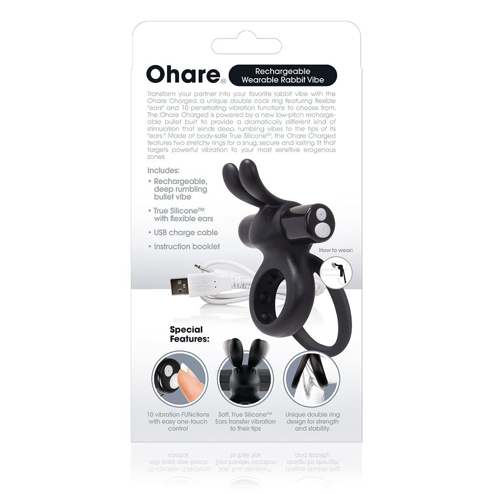 Charged Ohare Rechargeable Double Cock Ring True Silicone – Couples' Intimacy Vibrator > Sex Toys > Couples Toys
