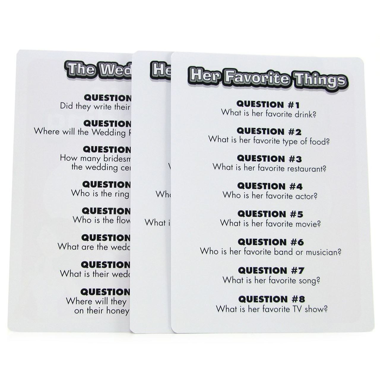 How Well Do You Know The Bride Trivia Game – Party Game > Novelties > Card Games