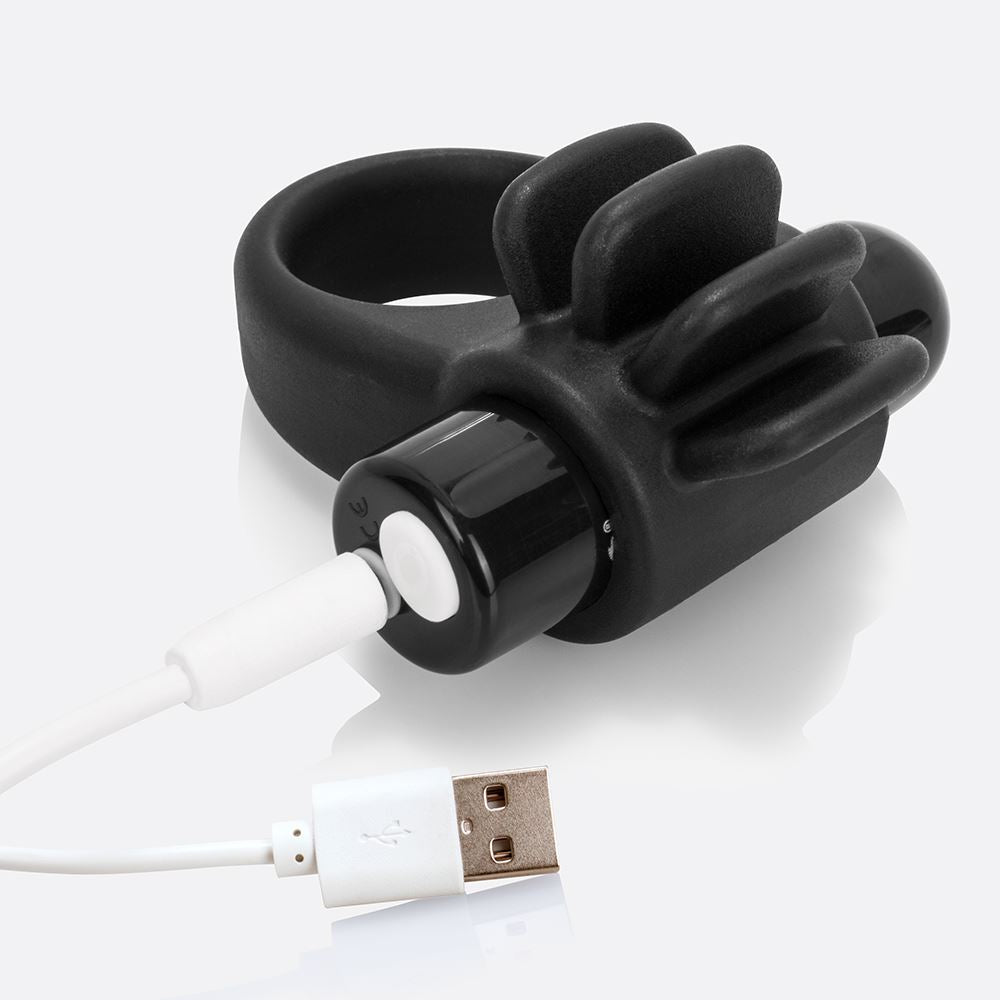 Skooch Charged Rechargeable Vibrating Cock Ring with Textured Silicone Stimulation > Sex Toys > Couples Toys