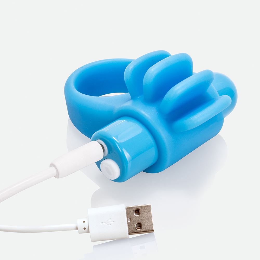 Skooch Charged Rechargeable Vibrating Cock Ring with Textured Silicone Stimulation > Sex Toys > Couples Toys
