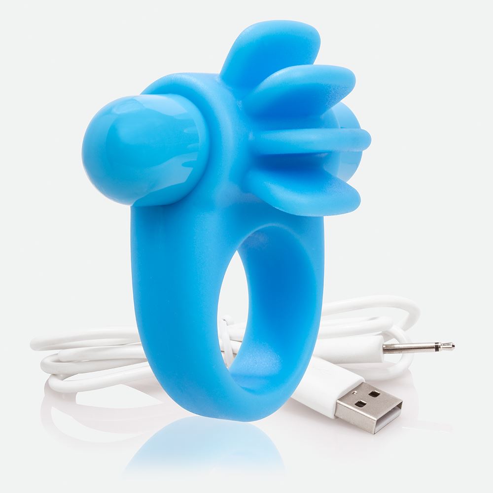 Skooch Charged Rechargeable Vibrating Cock Ring with Textured Silicone Stimulation > Sex Toys > Couples Toys
