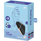 Satisfyer Love Triangle App Enabled Clitoral Massager – Rechargeable Silicone Vibrator > Sex Toys For Ladies > Air Pulsation
