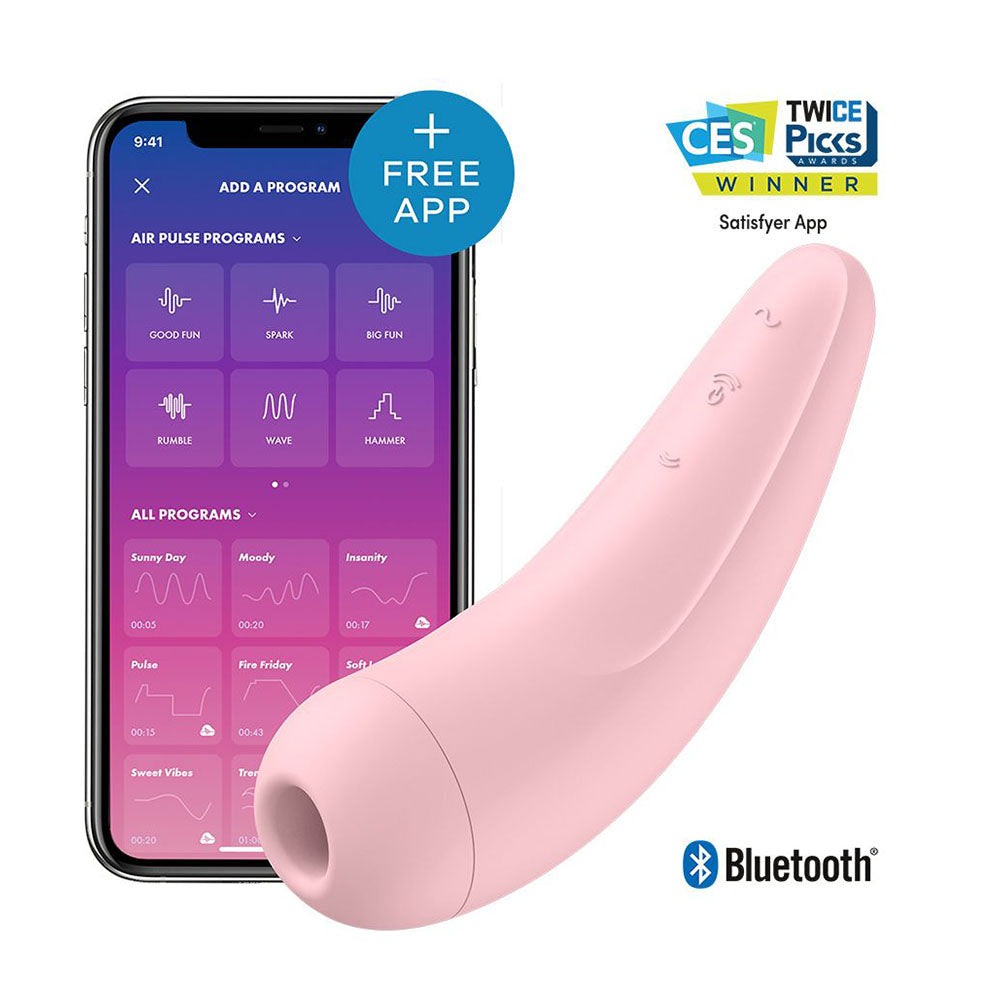 Satisfyer Curvy 2 Plus – App Enabled Rechargeable Clitoral Massager > Sex Toys For Ladies > Air Pulsation